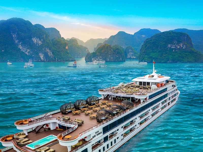 【豪华游轮】越南下龙湾•豪华游轮•天堂岛•首都河内 4天3晚纯玩游【奢享越南】